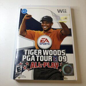 Tiger Woods PGA Tour 09: All-Play (Nintendo Wii, 2008) Complete w/Manual CIB